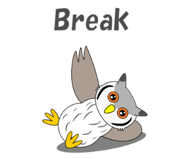 Conversation with Owl English sticker #5393142