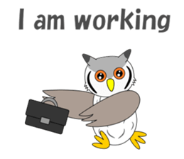 Conversation with Owl English sticker #5393146