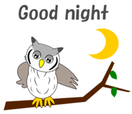Conversation with Owl English sticker #5393147