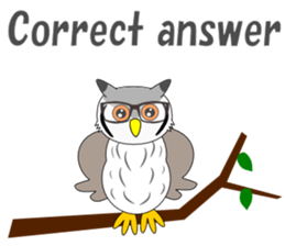 Conversation with Owl English sticker #5393149