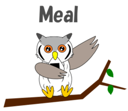 Conversation with Owl English sticker #5393152