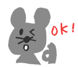 fickle mouse sticker #5393404