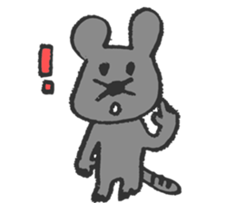 fickle mouse sticker #5393406
