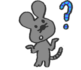 fickle mouse sticker #5393407