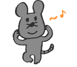 fickle mouse sticker #5393414