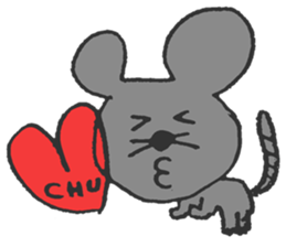 fickle mouse sticker #5393424