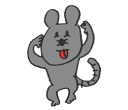 fickle mouse sticker #5393429