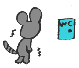 fickle mouse sticker #5393430