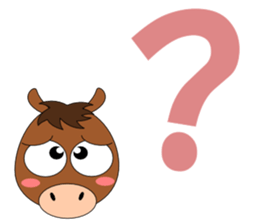 Conversation with horse English sticker #5393450