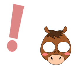 Conversation with horse English sticker #5393451