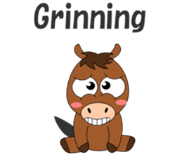 Conversation with horse English sticker #5393457