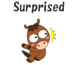 Conversation with horse English sticker #5393470