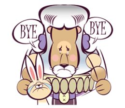 Duke Lion & Funny Rabbit sticker #5394238