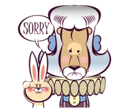 Duke Lion & Funny Rabbit sticker #5394248