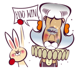 Duke Lion & Funny Rabbit sticker #5394250