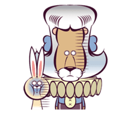 Duke Lion & Funny Rabbit sticker #5394256