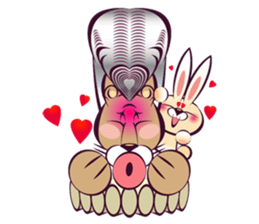 Duke Lion & Funny Rabbit sticker #5394264