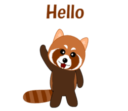 Conversation with lesser panda English sticker #5394357