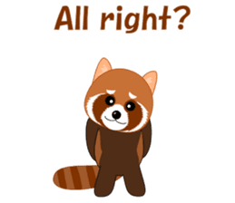 Conversation with lesser panda English sticker #5394366
