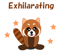 Conversation with lesser panda English sticker #5394380