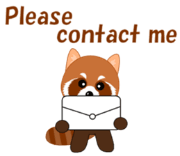 Conversation with lesser panda English sticker #5394389