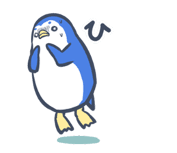cheerful penguin sticker #5394672
