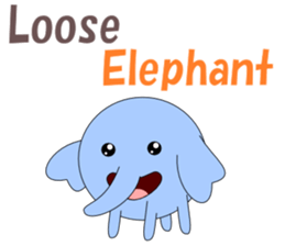 Conversation in loose elephant English sticker #5395284