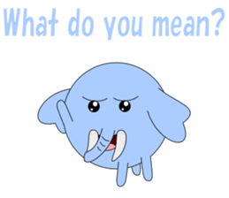 Conversation in loose elephant English sticker #5395291