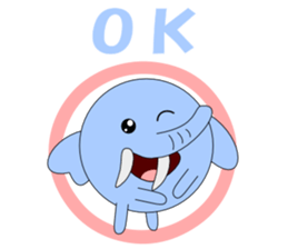 Conversation in loose elephant English sticker #5395300