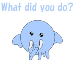 Conversation in loose elephant English sticker #5395305