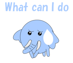 Conversation in loose elephant English sticker #5395310