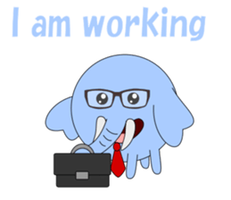 Conversation in loose elephant English sticker #5395312