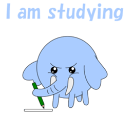 Conversation in loose elephant English sticker #5395314