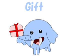 Conversation in loose elephant English sticker #5395315