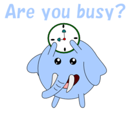 Conversation in loose elephant English sticker #5395321