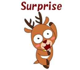 Conversation with deer English sticker #5395588