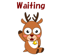 Conversation with deer English sticker #5395595