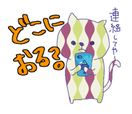 Retro Nyanko's ask Sticker sticker #5396055