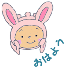 Rabbit baby sticker #5396084