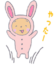 Rabbit baby sticker #5396085