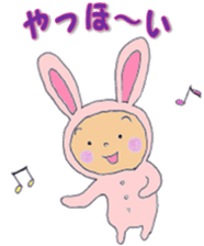 Rabbit baby sticker #5396095