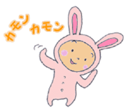 Rabbit baby sticker #5396099