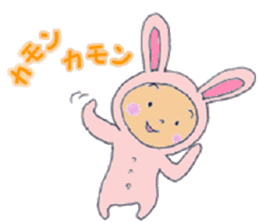 Rabbit baby sticker #5396099