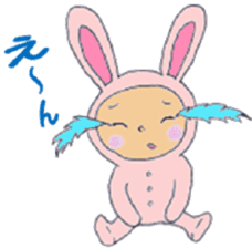 Rabbit baby sticker #5396104