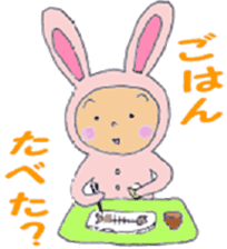 Rabbit baby sticker #5396108