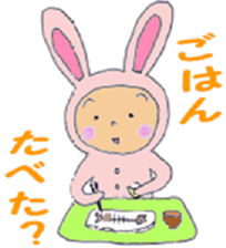 Rabbit baby sticker #5396108