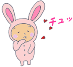 Rabbit baby sticker #5396110