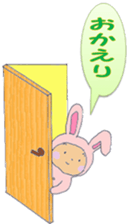 Rabbit baby sticker #5396112