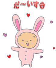 Rabbit baby sticker #5396113