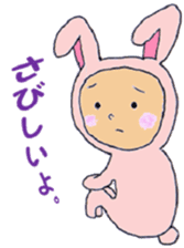 Rabbit baby sticker #5396115